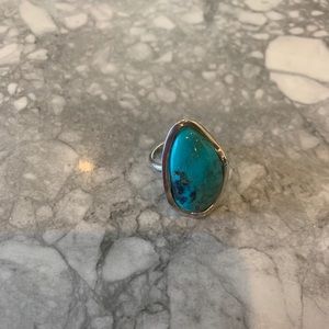 Turquoise sterling silver ring 7